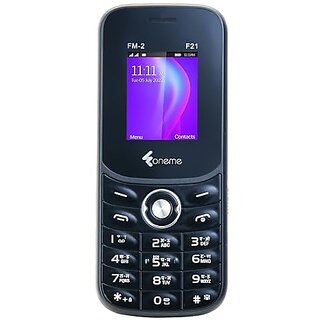 Oneme F21 (Dual Sim, 1.8 Inch Inch Display, 1100 mAh Battery, Black) - Mobile Phone | Buy online on ZillyBuy