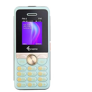 Oneme F41 (Dual Sim, 1.8 Inch Inch Display, 1100 mAh Battery, Light Blue) - Mobile Phone | Buy online on ZillyBuy
