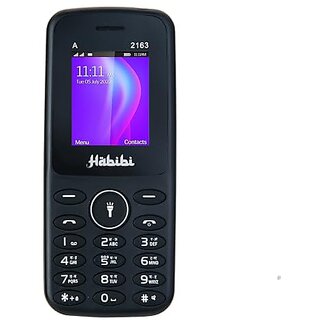 Habibi 2163 (Dual Sim, 1.8 Inch Inch Display, 1100 mAh Battery, Black) - Mobile Phone | Buy online on ZillyBuy