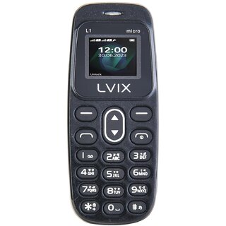 Livix L1 (Dual SIM, 0.66 Inch Display, 800 mAh Battery, Black) - Mobile Phone | Buy online on ZillyBuy