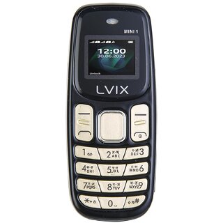 Livix Mini1 (Dual SIM, 0.66 Inch Display, 800 mAh Battery, Black) - Mobile Phone | Buy online on ZillyBuy