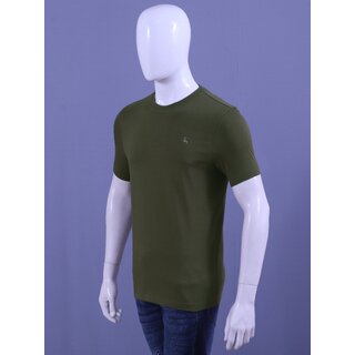 Top Men Redline Men's Bottle Green S/J Crew Neck T-Shirt 2025 at ShopCircuit | ONDC