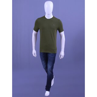 Top Men Redline Men's Bottle Green S/J Crew Neck T-Shirt 2025 at ShopCircuit | ONDC