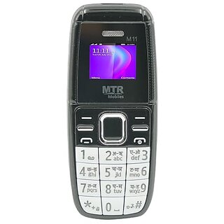 Mtr M11 (Dual Sim, 0.66 Inch Display, 700mAh Battery, Black) - Mobile Phone | Buy online on ZillyBuy
