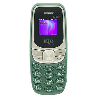 Mtr M12 (Dual Sim, 0.66 Inch Display, 700mAh Battery, Green) - Mobile Phone | Buy online on ZillyBuy