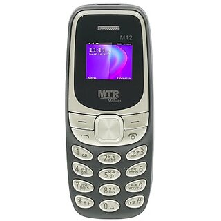 Mtr M12 (Dual Sim, 0.66 Inch Display, 700mAh Battery, Black) - Mobile Phone | Buy online on ZillyBuy