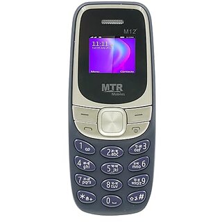 Mtr M12 (Dual Sim, 0.66 Inch Display, 700mAh Battery, Blue) - Mobile Phone | Buy online on ZillyBuy