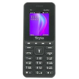 Tryto Guru (Dual Sim, 1.8 Inch Display, 1100mAh Battery, Black) - Mobile Phone | Buy online on ZillyBuy