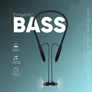 Sketchfab LIVE1100 Neck Band Wireless Neckband Magnetic Bluetooth Headset (Assorted Color)