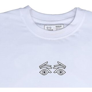 Luxurious Men JAGTEREHO Men's Oversized Round Neck Half Sleeve Cotton T-Shirt White 2025 at Shop