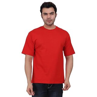 New Men JAGTEREHO Black Oversized Cotton Crew Neck Half Sleeve T-Shirt for Men And Boys 2025 at 