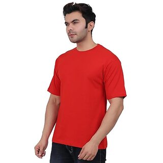 New Men JAGTEREHO Black Oversized Cotton Crew Neck Half Sleeve T-Shirt for Men And Boys 2025 at 