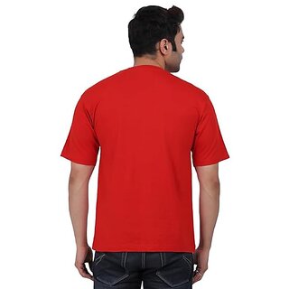 New Men JAGTEREHO Black Oversized Cotton Crew Neck Half Sleeve T-Shirt for Men And Boys 2025 at 