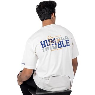 Exclusive Men JAGTEREHO Men's Oversized Round Neck Half Sleeve Cotton T-Shirt White 2025 at Shop