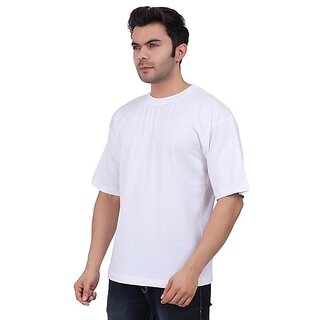 Exclusive Men JAGTEREHO Black Oversized Cotton Crew Neck Half Sleeve T-Shirt for Men And Boys 20