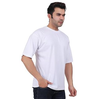 Exclusive Men JAGTEREHO Black Oversized Cotton Crew Neck Half Sleeve T-Shirt for Men And Boys 20