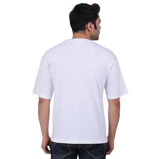 Exclusive Men JAGTEREHO Black Oversized Cotton Crew Neck Half Sleeve T-Shirt for Men And Boys 20