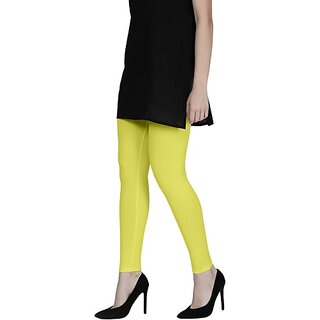 SHE PURE LUXURY WEAR Ankle Length  Ethnic Wear Legging  (Yellow, Solid)