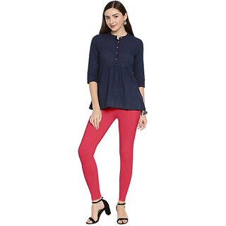 SHE PURE LUXURY WEAR Ankle Length  Ethnic Wear Legging  (Pink, Solid)