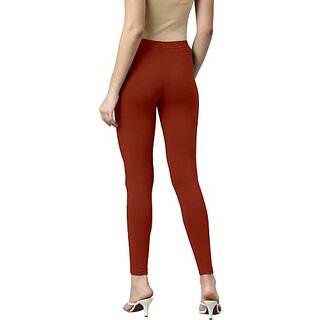 SHE PURE LUXURY WEAR Ankle Length  Ethnic Wear Legging  (Brown, Solid)