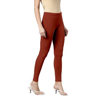 SHE PURE LUXURY WEAR Ankle Length  Ethnic Wear Legging  (Brown, Solid)