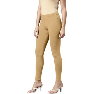 SHE PURE LUXURY WEAR Ankle Length  Ethnic Wear Legging  (Beige, Solid)
