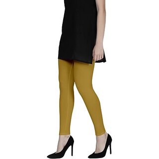 SHE PURE LUXURY WEAR Ankle Length  Ethnic Wear Legging  (Gold, Solid)