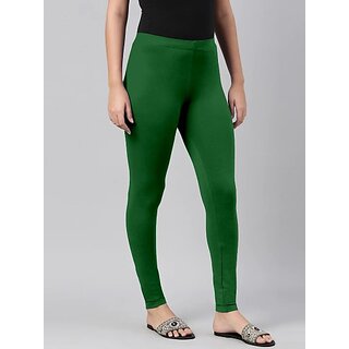 SHE PURE LUXURY WEAR Ankle Length  Ethnic Wear Legging  (Dark Green, Solid)