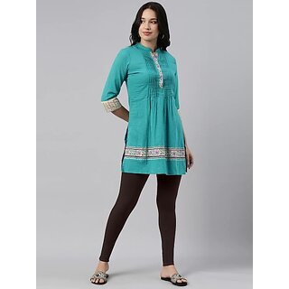 SHE PURE LUXURY WEAR Ankle Length  Ethnic Wear Legging  (Brown, Solid)