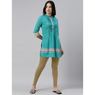 SHE PURE LUXURY WEAR Ankle Length  Ethnic Wear Legging  (Beige, Solid)