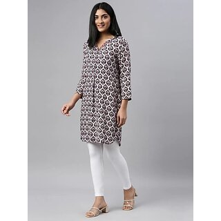 SHE PURE LUXURY WEAR Ankle Length  Ethnic Wear Legging  (White, Solid)