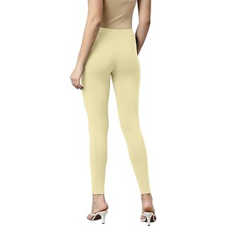 SHE PURE LUXURY WEAR Ankle Length  Ethnic Wear Legging  (Beige, Solid)