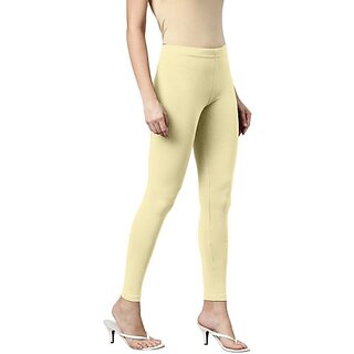 SHE PURE LUXURY WEAR Ankle Length  Ethnic Wear Legging  (Beige, Solid)