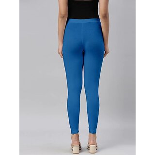 SHE PURE LUXURY WEAR Ankle Length  Ethnic Wear Legging  (Light Blue, Solid)