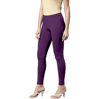 SHE PURE LUXURY WEAR Ankle Length  Ethnic Wear Legging  (Purple, Solid)
