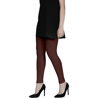 SHE PURE LUXURY WEAR Ankle Length  Ethnic Wear Legging  (Brown, Solid)