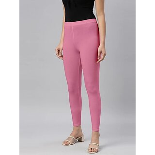 SHE PURE LUXURY WEAR Ankle Length  Ethnic Wear Legging  (Pink, Solid)