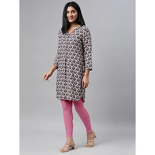 SHE PURE LUXURY WEAR Ankle Length  Ethnic Wear Legging  (Pink, Solid)