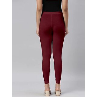 SHE PURE LUXURY WEAR Ankle Length  Ethnic Wear Legging  (Maroon, Solid)