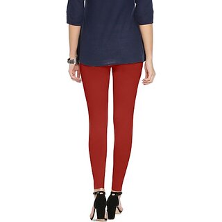 SHE PURE LUXURY WEAR Ankle Length  Ethnic Wear Legging  (Red, Solid)