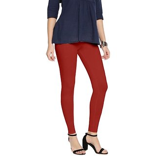 SHE PURE LUXURY WEAR Ankle Length  Ethnic Wear Legging  (Red, Solid)