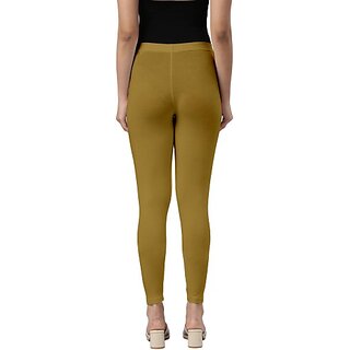 SHE PURE LUXURY WEAR Ankle Length  Ethnic Wear Legging  (Gold, Solid)