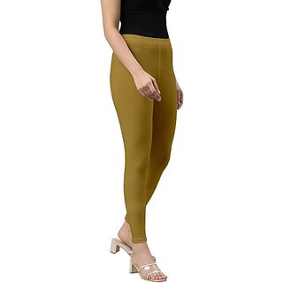 SHE PURE LUXURY WEAR Ankle Length  Ethnic Wear Legging  (Gold, Solid)