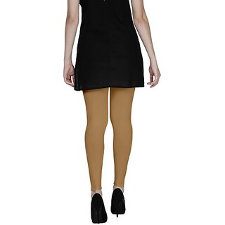 SHE PURE LUXURY WEAR Ankle Length  Ethnic Wear Legging  (Gold, Solid)