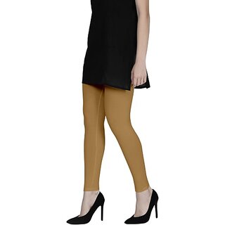 SHE PURE LUXURY WEAR Ankle Length  Ethnic Wear Legging  (Gold, Solid)