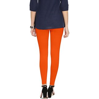 SHE PURE LUXURY WEAR Ankle Length  Ethnic Wear Legging  (Orange, Solid)