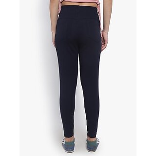 SHE PURE LUXURY WEAR Dark Blue Jegging  (Solid)
