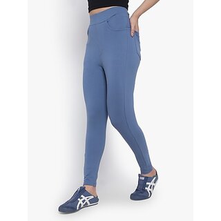 SHE PURE LUXURY WEAR Light Blue Jegging  (Solid)
