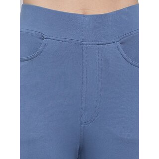 SHE PURE LUXURY WEAR Light Blue Jegging  (Solid)
