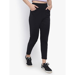 SHE PURE LUXURY WEAR Black Jegging  (Solid)